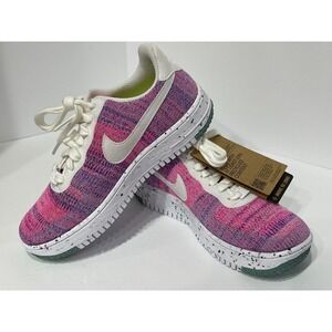 NEW Nike Air Force 1 Crater Flyknit Fuchsia Glow Pink DC7273-500 Women's Size 7